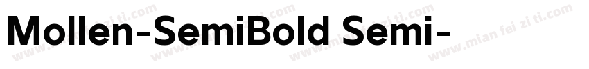 Mollen-SemiBold Semi字体转换